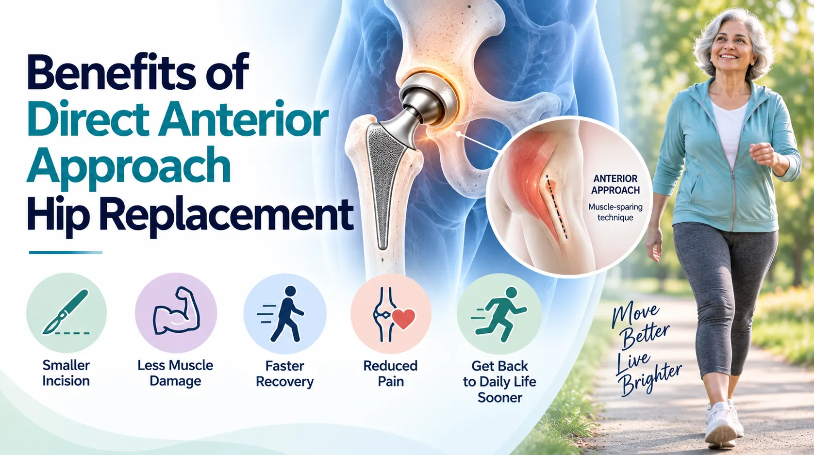 Benefits of Direct Anterior Approach Hip Replacement